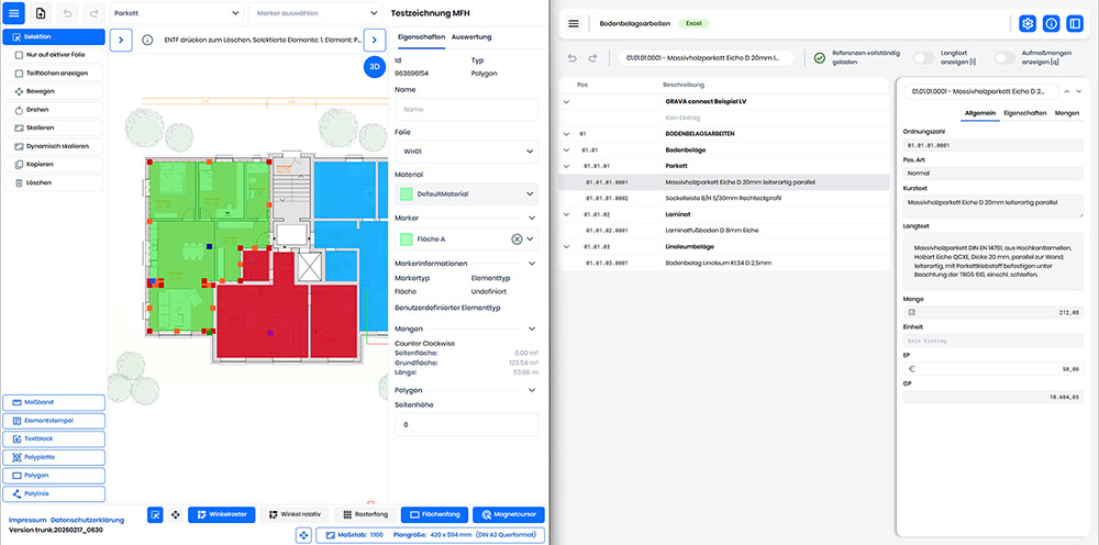GRAVA connect – Präzise und fehlerfreie Aufmaß-Erstellung