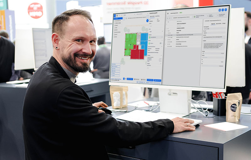 GRAVA connect - live auf der Messe
