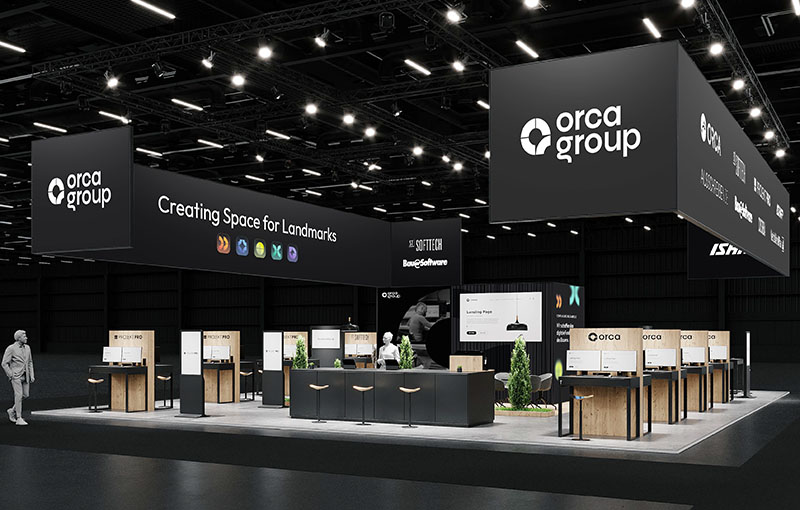Messestand orca group