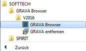 Startmenü GRAVA Browser