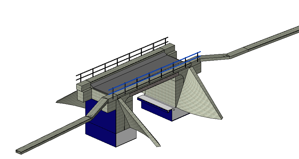 Bild Brücke aus REVIT Bachelorarbeit Joël Letzelter