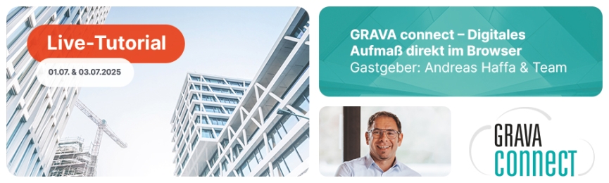 GRAVA connect – Digitales Aufmaß direkt im Browser
